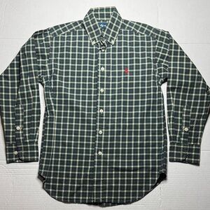 Ralph Lauren Navy and Cream Plaid Shirt